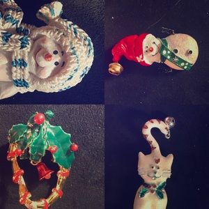 Christmas snowman blue scarf & hat brochure